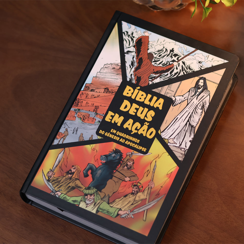Bíblia Deus em Ação Em Quadrinhos | Torre de Babel | Capa Dura