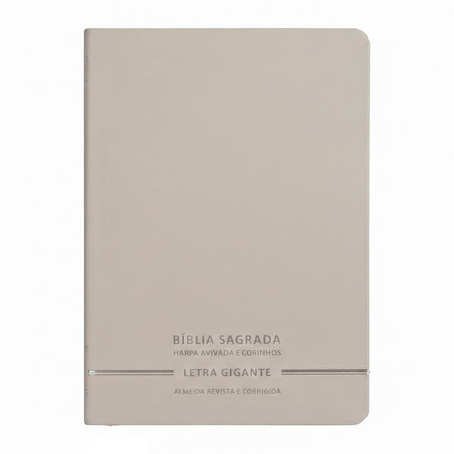 Bíblia Sagrada | Letra Gigante | ARC | C/ Harpa e Corinhos | Capa Premium Luxo Minimalista Branca