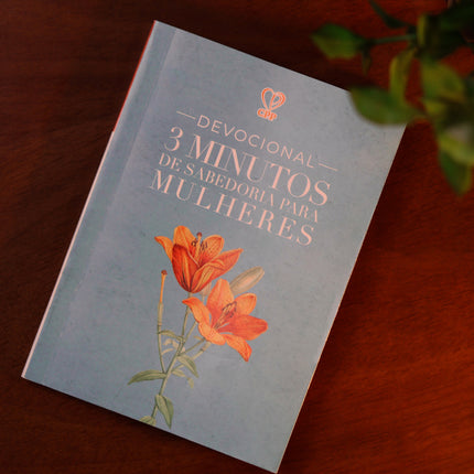 Devocional 3 Minutos de Sabedoria P/ Mulheres | Tudo Posso Azul