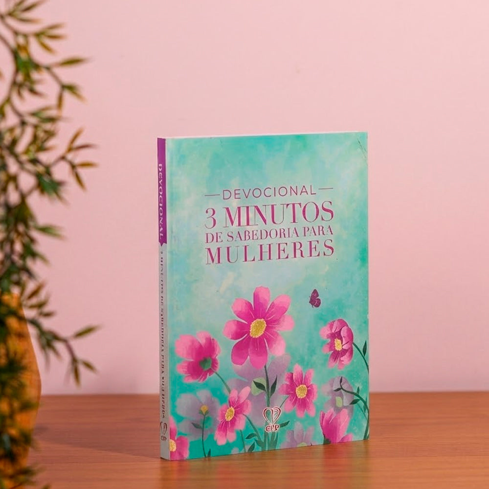 Devocional 3 Minutos de Sabedoria P/ Mulheres | Verde e Rosa