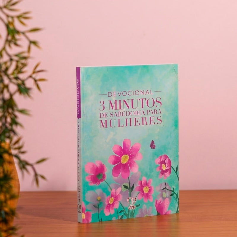 Devocional 3 Minutos de Sabedoria P/ Mulheres | Verde e Rosa