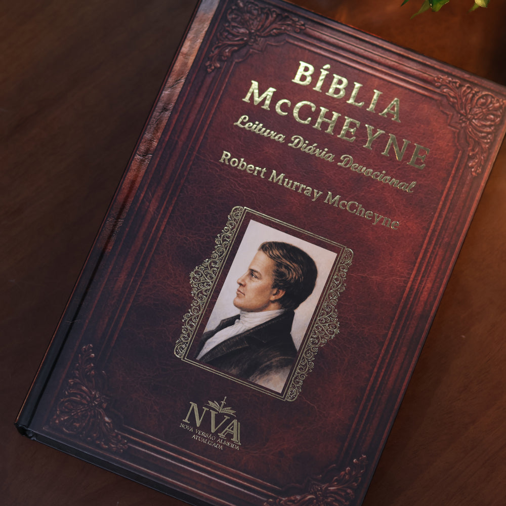 Bíblia McCheyne | NVA | Leitura Diária Devocional | Full Collor | Capa Dura Vintage  Marrom