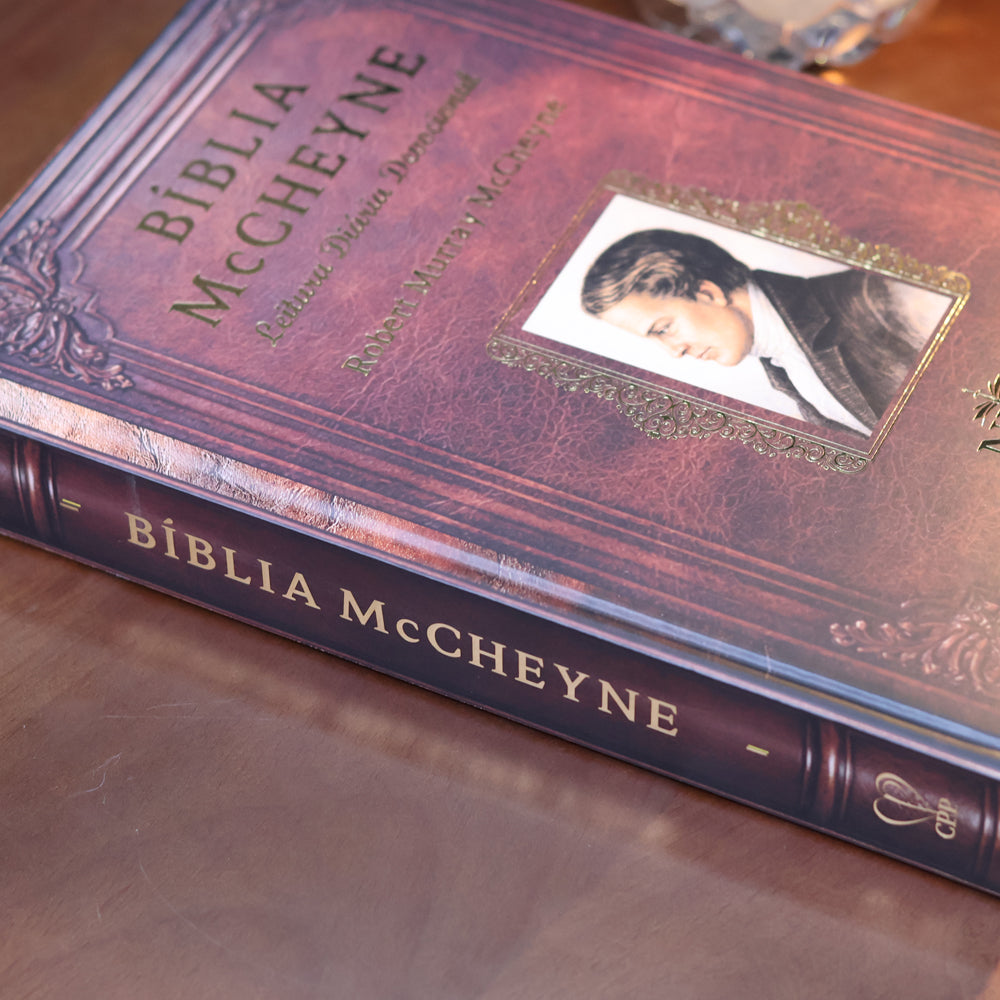 Bíblia McCheyne | NVA | Leitura Diária Devocional | Full Collor | Capa Dura Vintage  Marrom