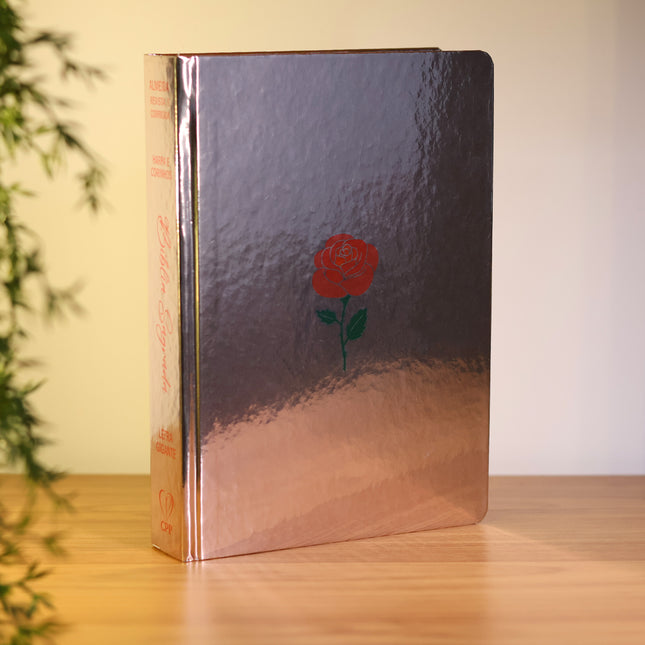 Bíblia Sagrada Minimalista Rosa | ARC | Letra Gigante | Harpa Avivada e Corinhos | Capa Dura