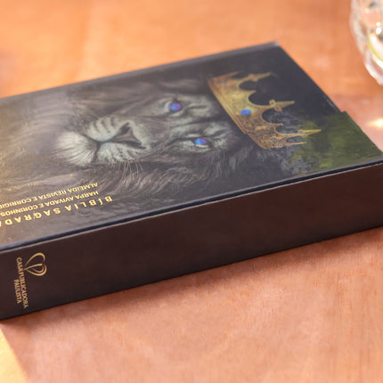 Bíblia Sagrada Rei dos Reis | ARC | Letra Gigante | Harpa Avivada e Corinhos | Capa Dura Carteira