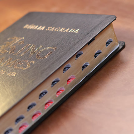Bíblia Sagrada King James | KJA | Letra Hipergigante | Com Índice | Capa PU Luxo Preta