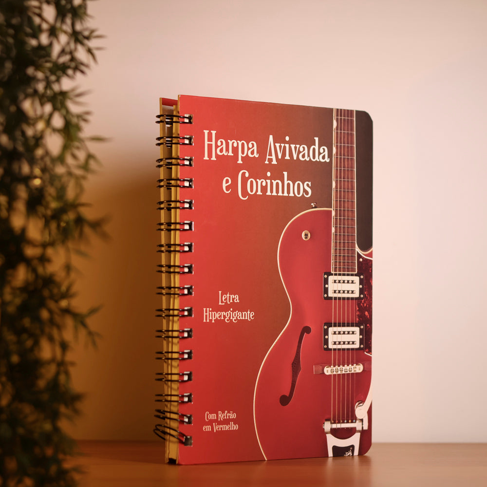 Harpa Avivada e Corinhos Guitarra  | Letra Hipergigante | Capa Dura