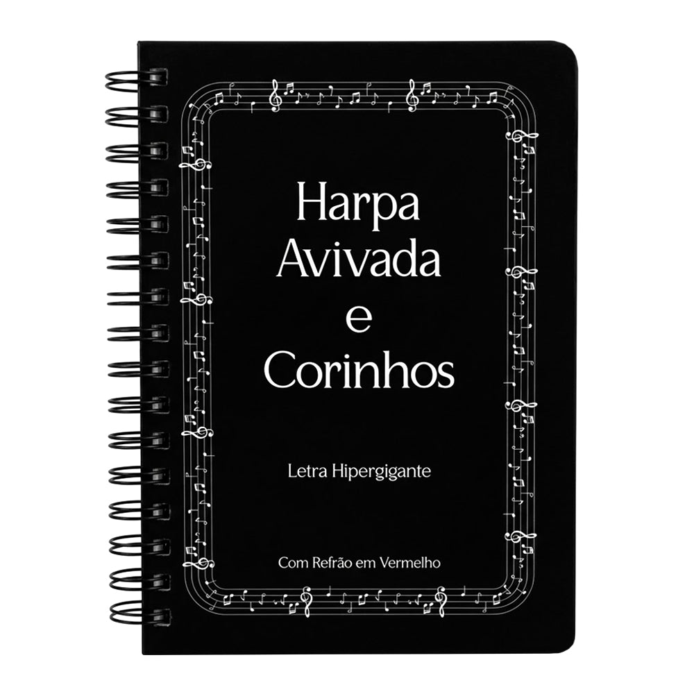 Harpa Avivada e Corinhos Partitura  | Letra Hipergigante | Capa Dura