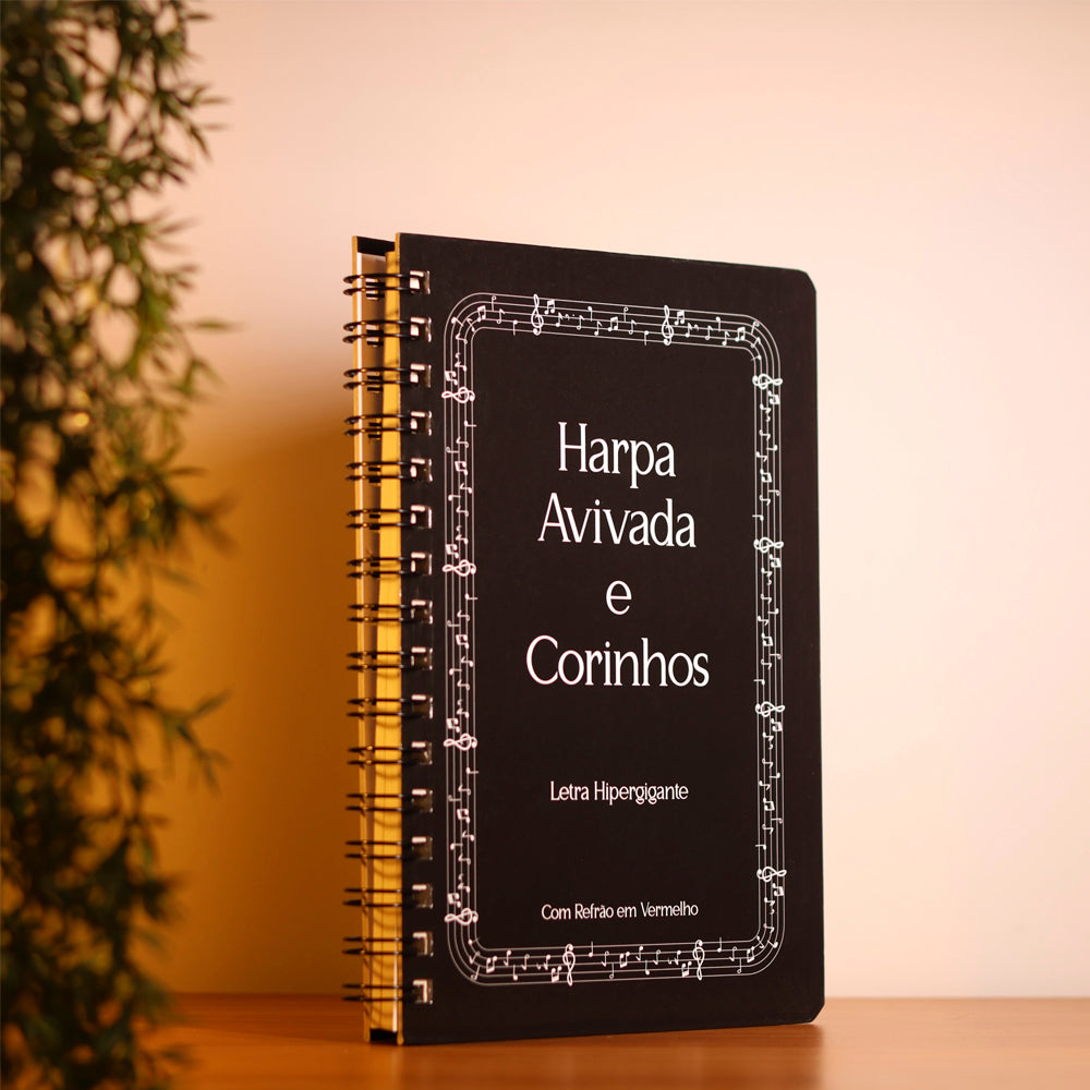 Harpa Avivada e Corinhos Partitura  | Letra Hipergigante | Capa Dura