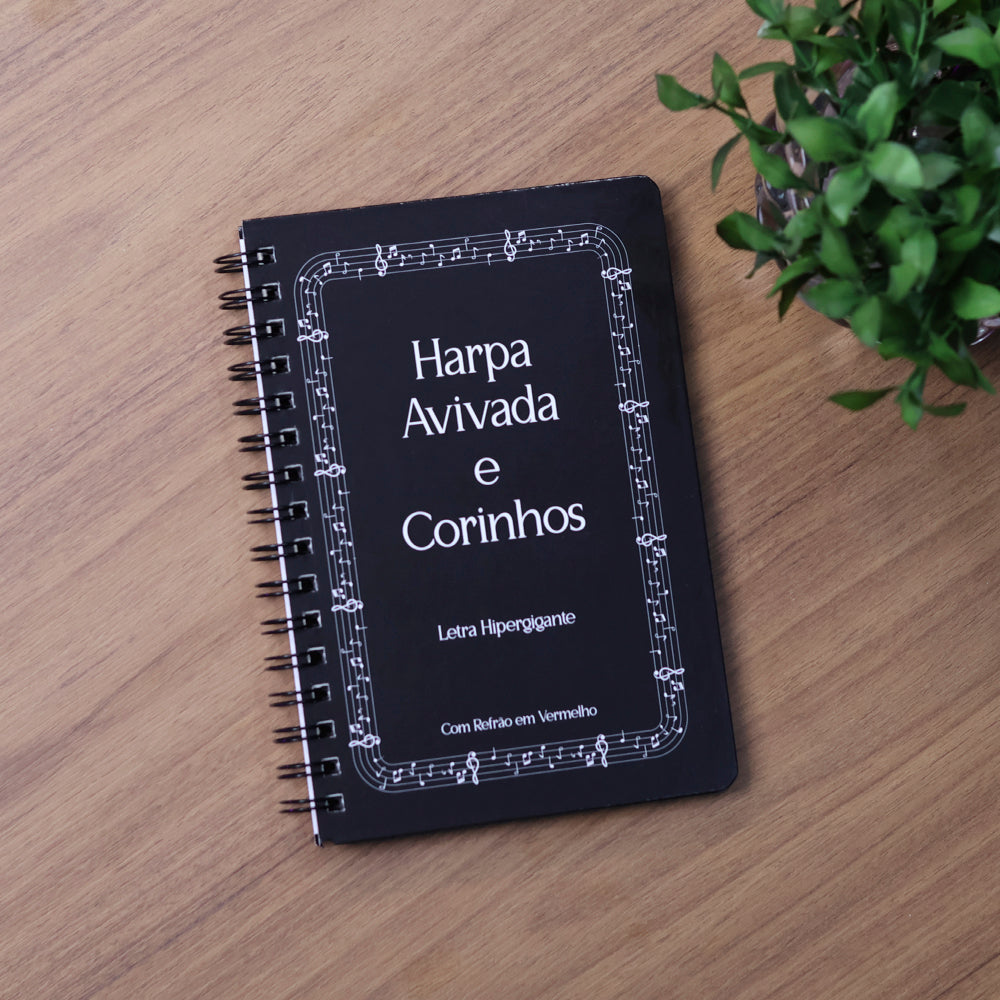 Harpa Avivada e Corinhos Partitura  | Letra Hipergigante | Capa Dura