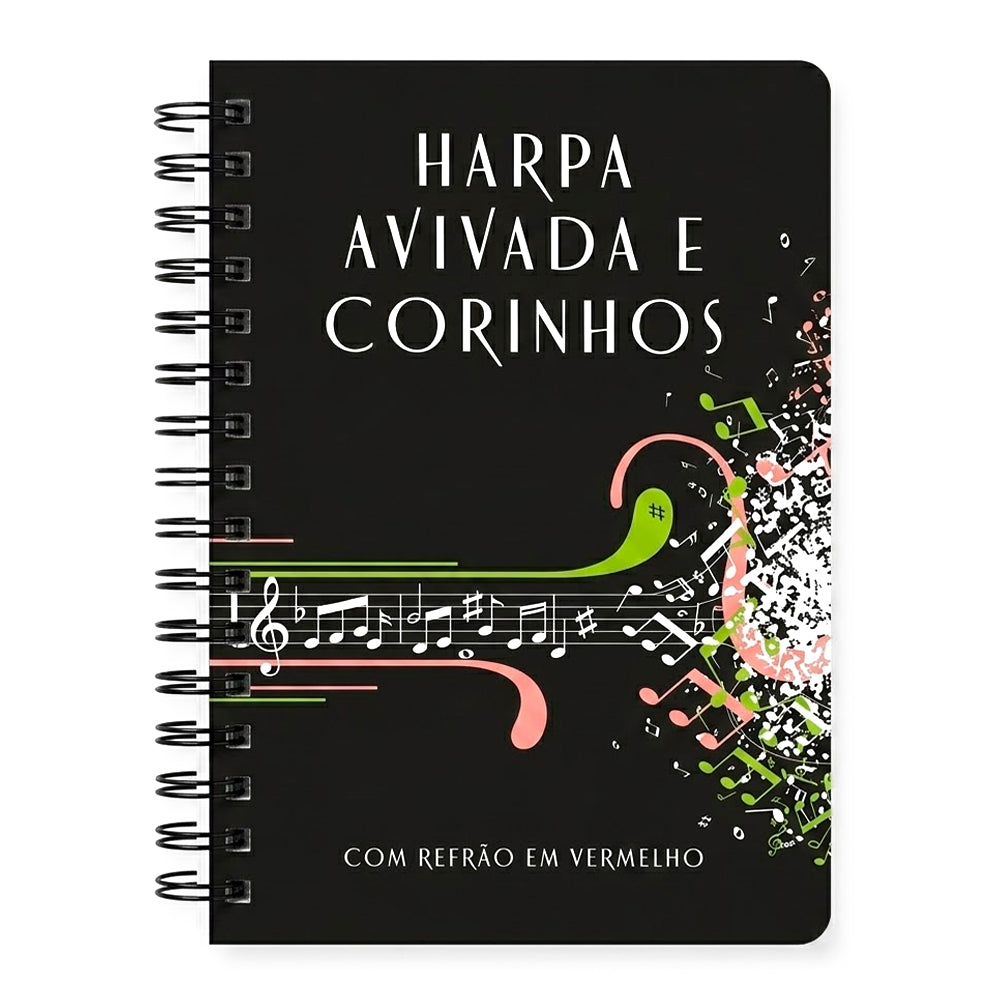 Harpa Avivada e Corinhos Musical  | Letra Hipergigante | Capa Dura