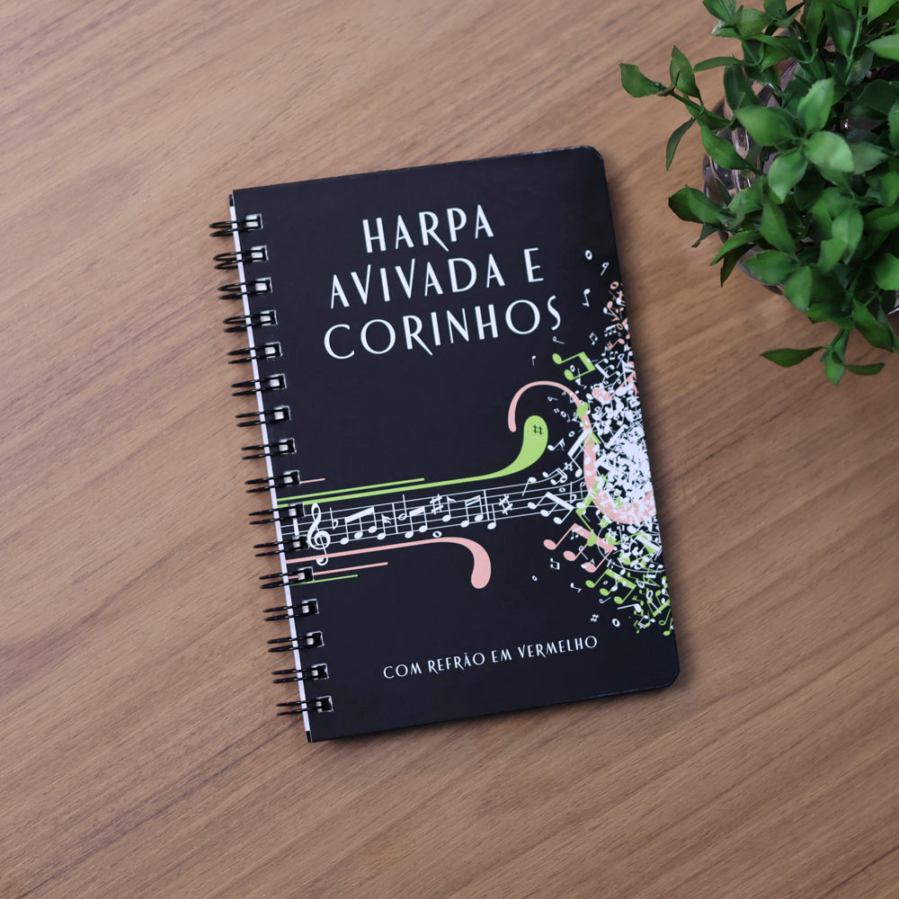Harpa Avivada e Corinhos Musical  | Letra Hipergigante | Capa Dura