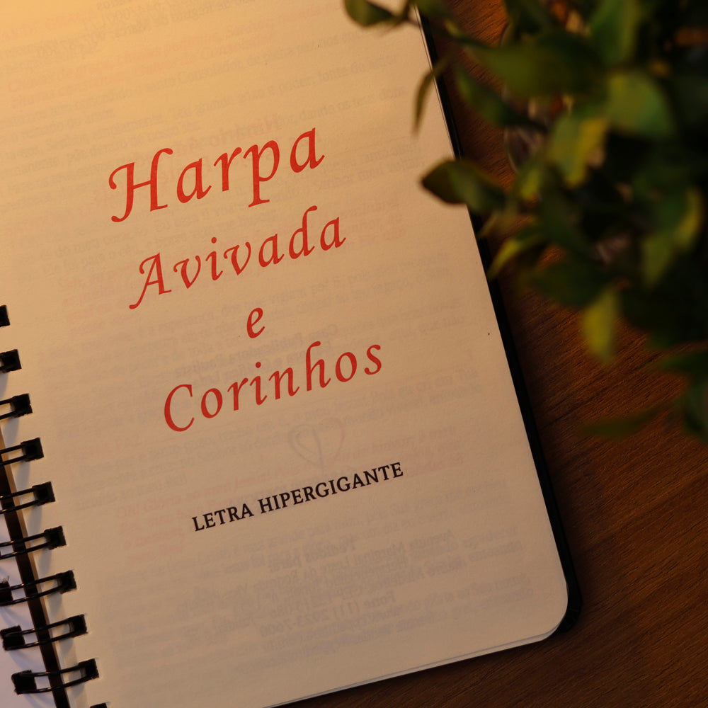 Harpa Avivada e Corinhos Musical  | Letra Hipergigante | Capa Dura