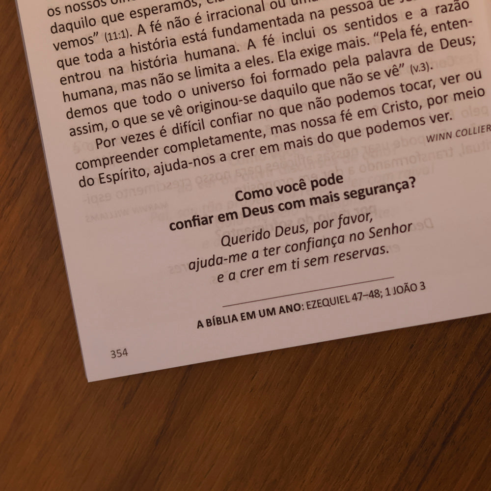 Devocional Pão Diário | Vol.30 Leão  | Letra Grande | Não Tenha Medo