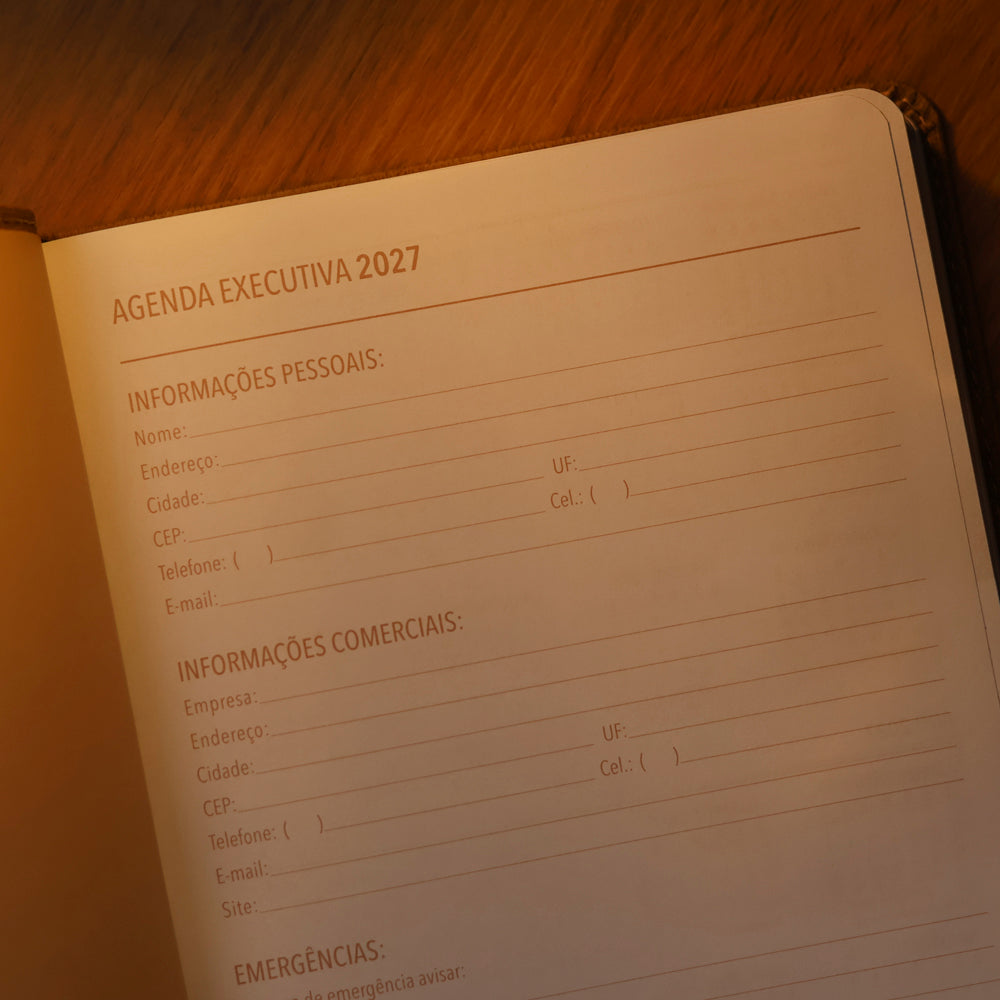 Agenda Executiva Diária 2027 | Pão Diário | Marrom
