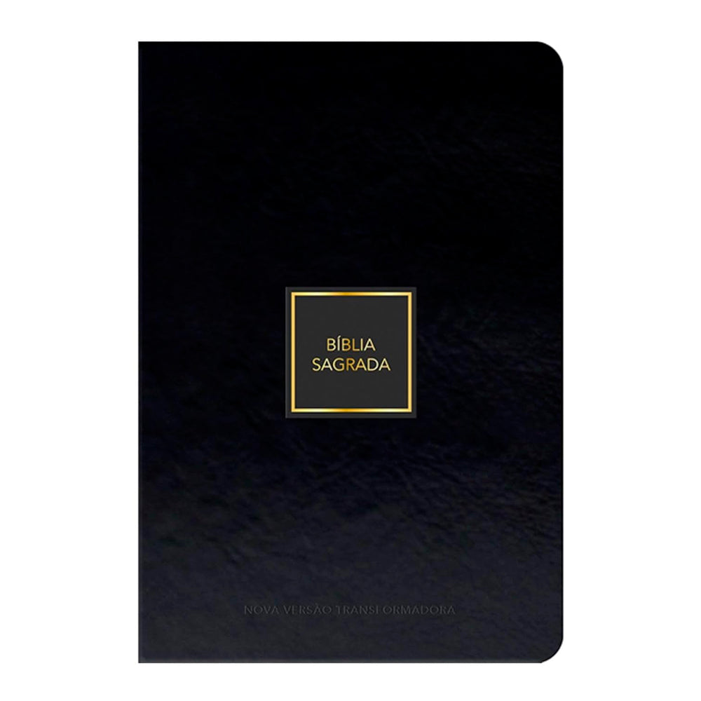 Bíblia Sagrada | NVT | Capa Luxo Preto e Dourado