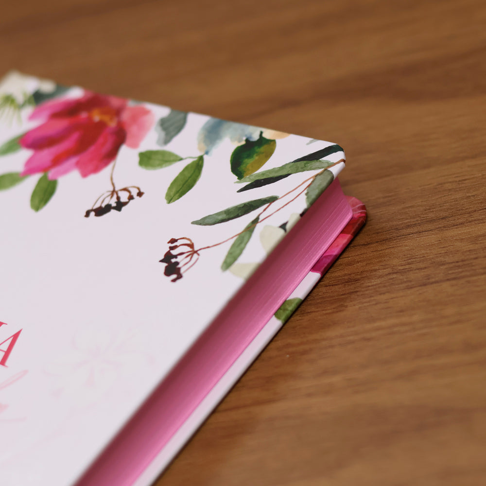 Bíblia Sagrada Flores Rosa | NAA | Capa Dura