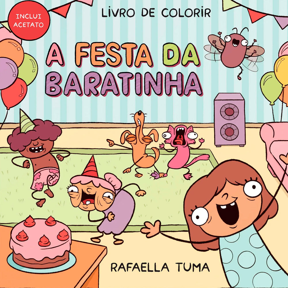 A Festa da Baratinha | Livro de Colorir | Rafaella Tuma