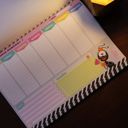 Planner Semanal Fani | De Nada Terei Falta | Smilinguido