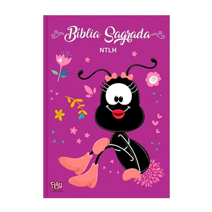 Bíblia Sagrada Flau | NTLH | Letra Maior | Capa Dura Roxa