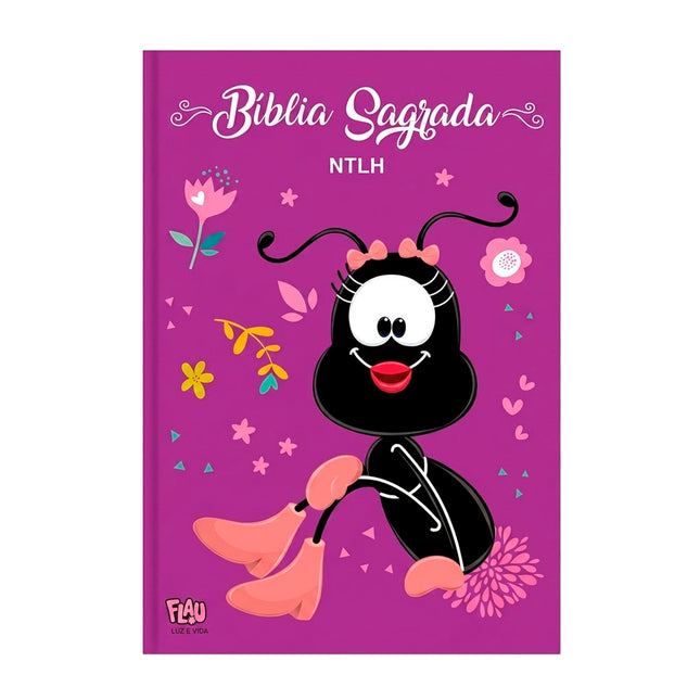 Bíblia Sagrada Flau | NTLH | Letra Maior | Capa Dura Roxa