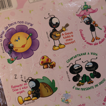 Cartela de Adesivos Stickers | Nº 22 | Smilinguido