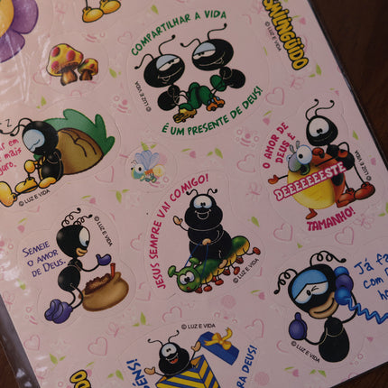 Cartela de Adesivos Stickers | Nº 22 | Smilinguido