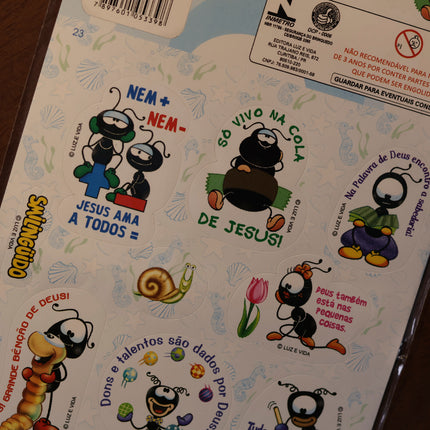 Cartela de Adesivos Stickers | Nº 23 | Smilinguido