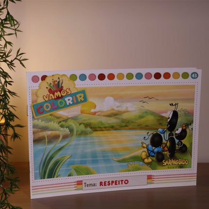 Livro Vamos Colorir | Respeito | Smilinguido