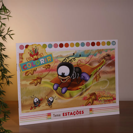 Livro Vamos Colorir | Estações | Smilinguido