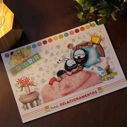 Livro Vamos Colorir | Relacionamentos | Smilinguido