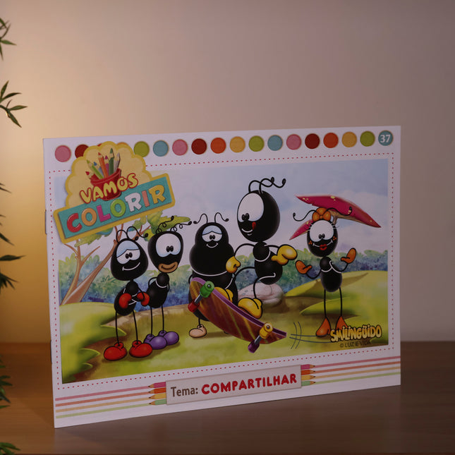 Livro Vamos Colorir | Compartilhar | Smilinguido