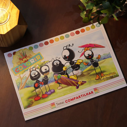 Livro Vamos Colorir | Compartilhar | Smilinguido