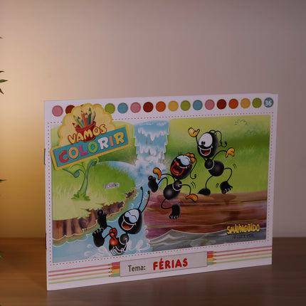 Livro Vamos Colorir | Férias | Smilinguido