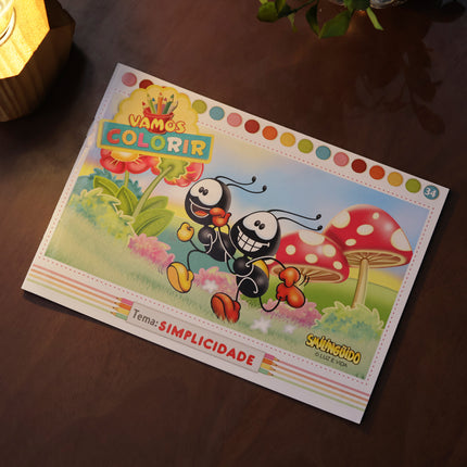 Livro Vamos Colorir | Simplicidade | Smilinguido