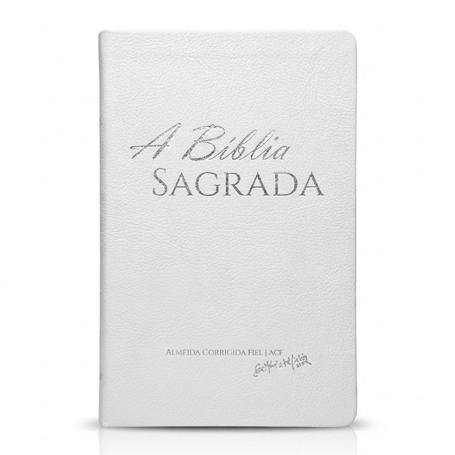 Bíblia Sagrada Slim | ACF | Semi Luxo Branca