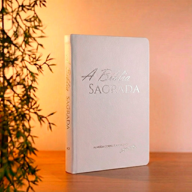 Bíblia Sagrada Slim | ACF | Semi Luxo Branca