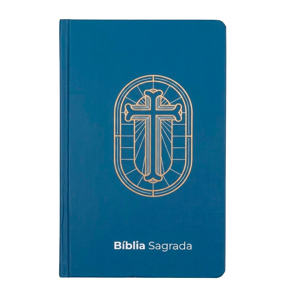 Bíblia Sagrada Vitral Azul | NVI | Letra Grande | Capa Dura