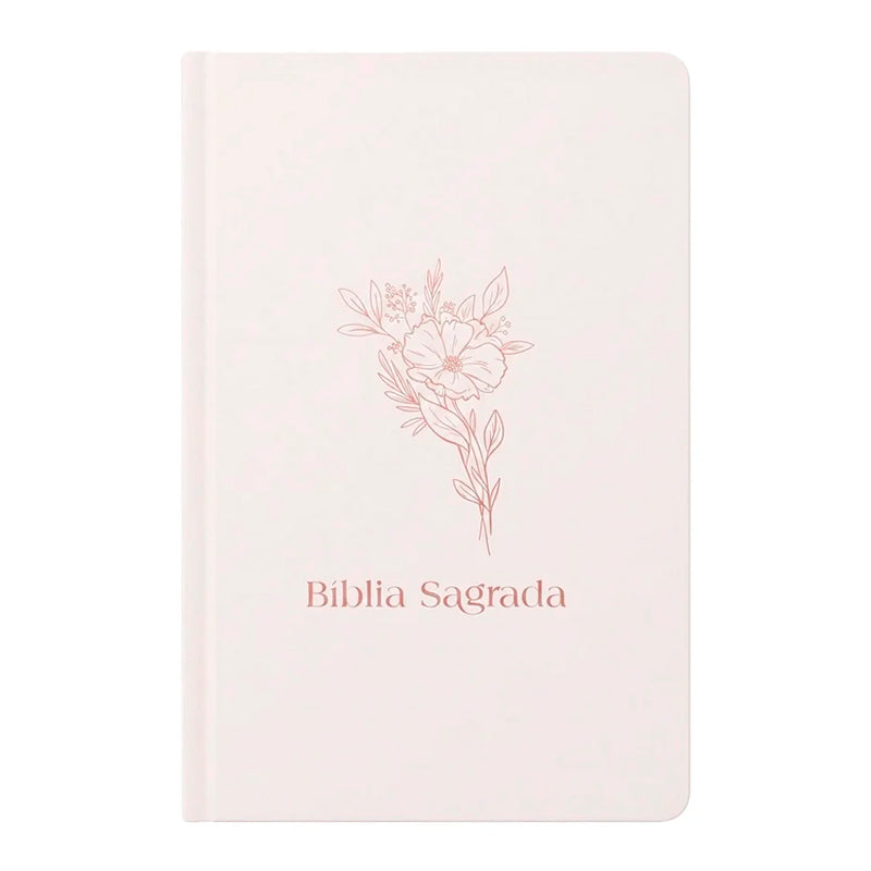 Bíblia Sagrada Flor | NVI | Letra Normal | Capa Dura