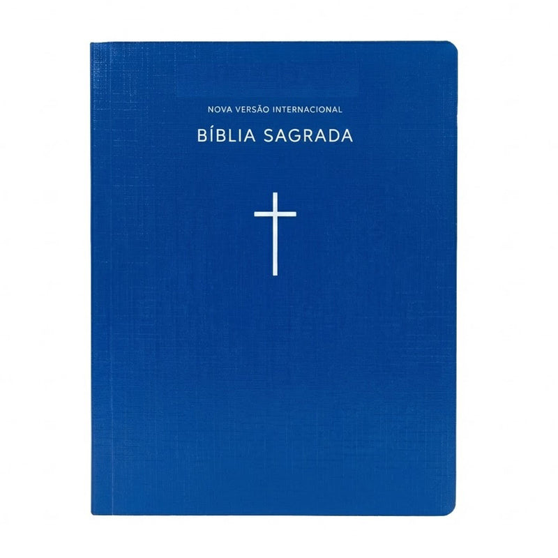 Bíblia Sagrada | NVI | Capa Brochura Cruz Azul