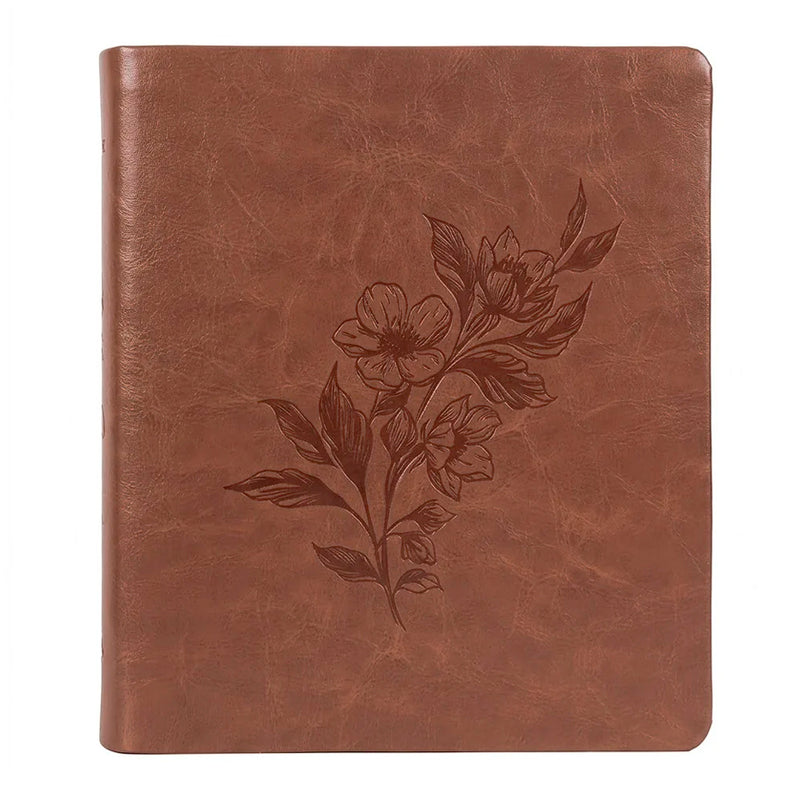 Bíblia Sagrada Leia e Anote Flor do Campo | NVI | Letra Grande | Capa Luxo Fendi