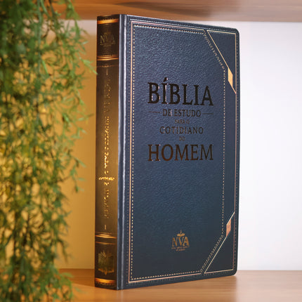 Bíblia de Estudo Para o Cotidiano do Homem | NVA | Full Collor | Capa Dura Preta