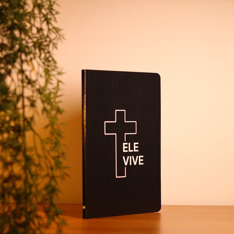 Livro Bloco de Anotações Ele Vive | Capa Brochura