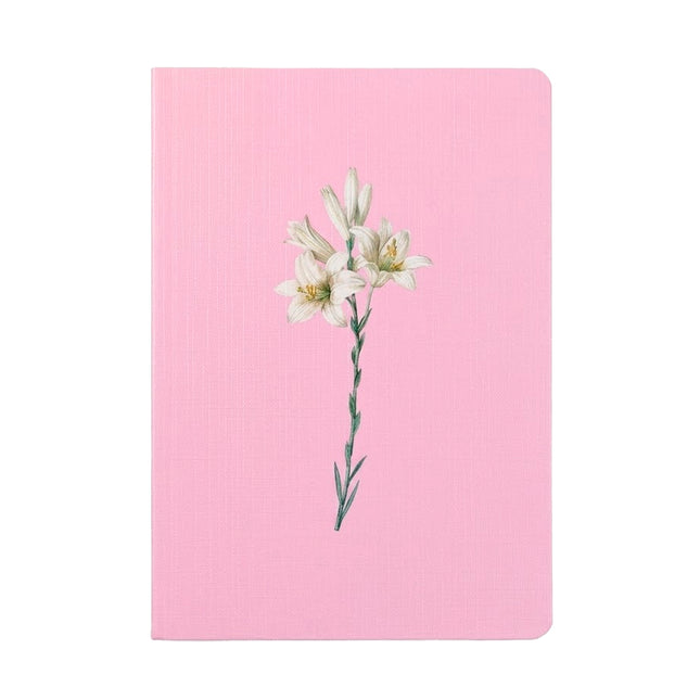 Livro Bloco de Anotações Lírio Rosa  | Capa Brochura