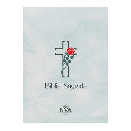 Bíblia Sagrada Cruz Verde | NVA | Full Color | Capa Brochura