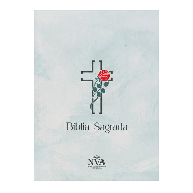 Bíblia Sagrada Cruz Verde | NVA | Full Color | Capa Brochura