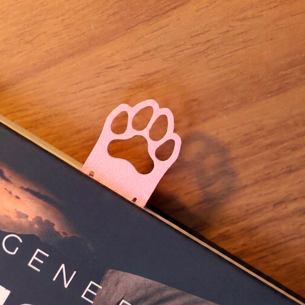 Marca Página 3D | Patinha Canina Rosa