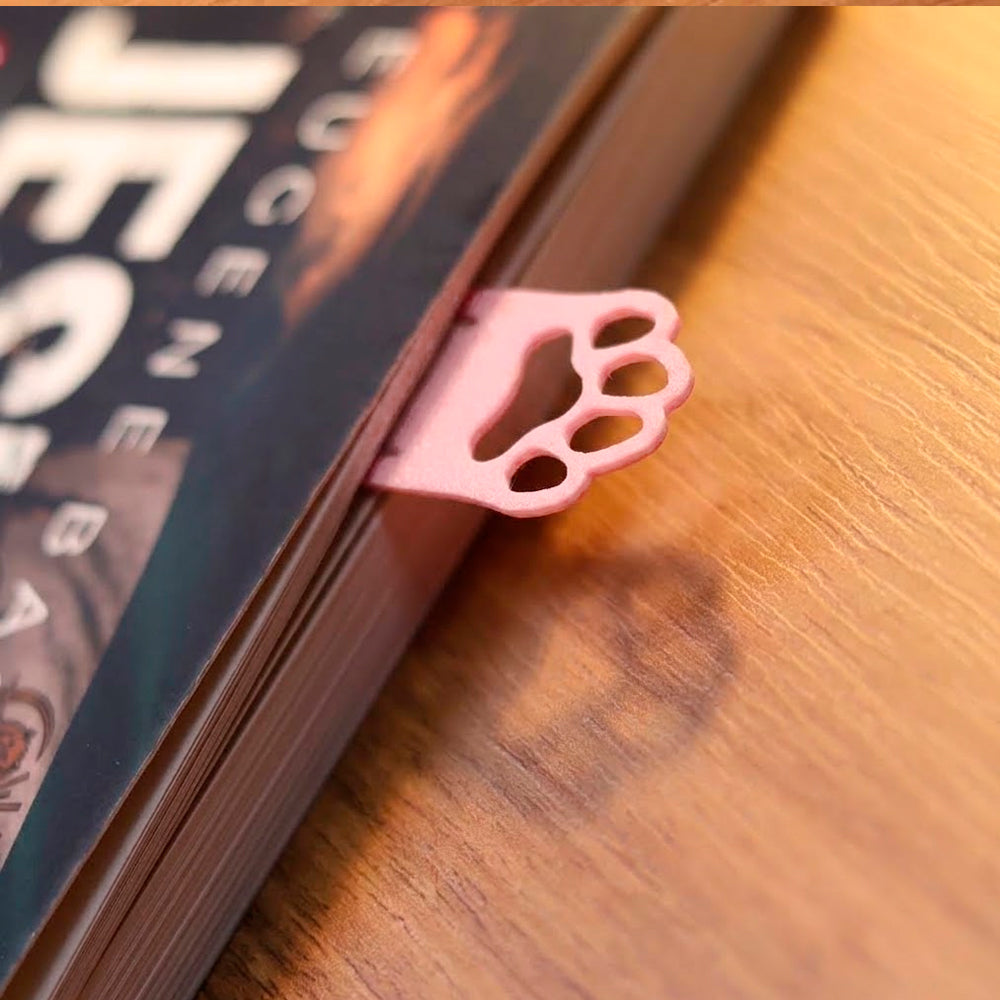 Marca Página 3D | Patinha Canina Rosa