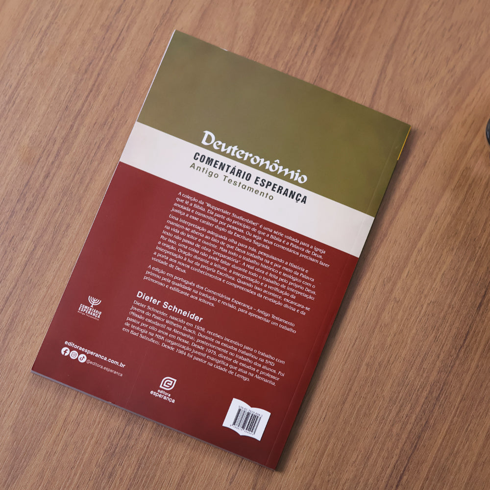 Deuteronômio | Comentário Esperança | Dieter Schneider