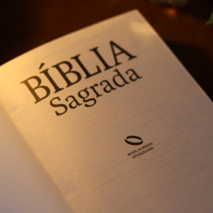 Bíblia Sagrada Lírios Laranja | NAA | Letra Normal | Capa Ilustrada